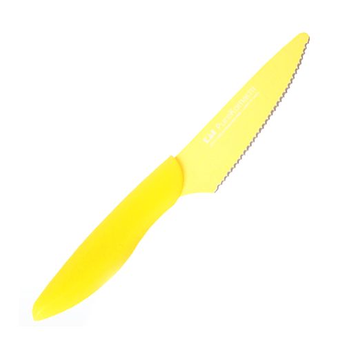 Faca De Aço Inoxidável 4" Purekomachi Utility Serration Amarela Kyocera
