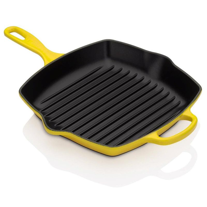 Grelha-Quadrada-26cm-Signature-Amarelo-Soliel-le-Creuset