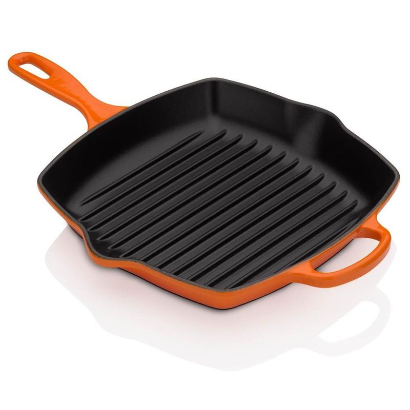 Grelha-Quadrada-26cm-Signature-Laranja-le-Creuset