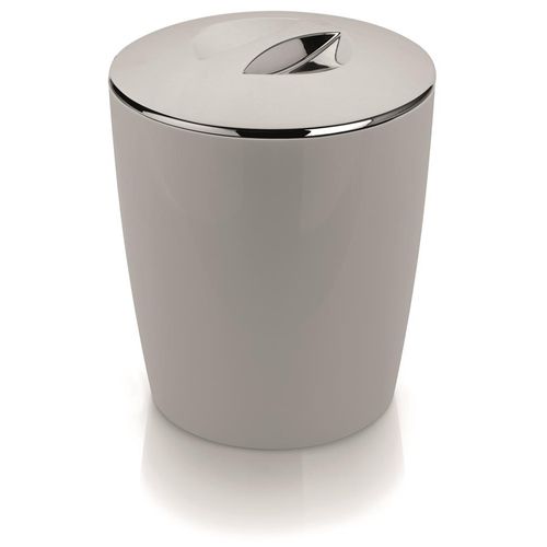 Lixeira Vitra 5 Litros Cromo Branca Ou