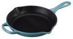 Frigideira-Redonda-23Cm-Com-Alca-Signature-Azul-Caribe-Le-Creuset
