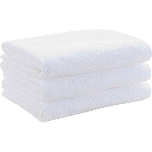 Jogo De Panos De Copa Quadriculado 3 Peças 0.48X0.71M Branco Buddemeyer