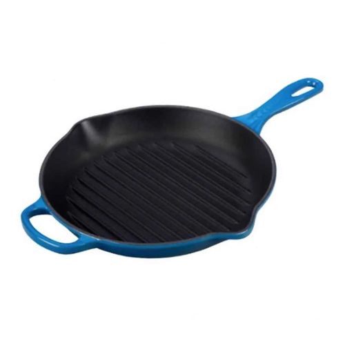 Grelha Redonda Alça Signature Azul Marseille 26cm