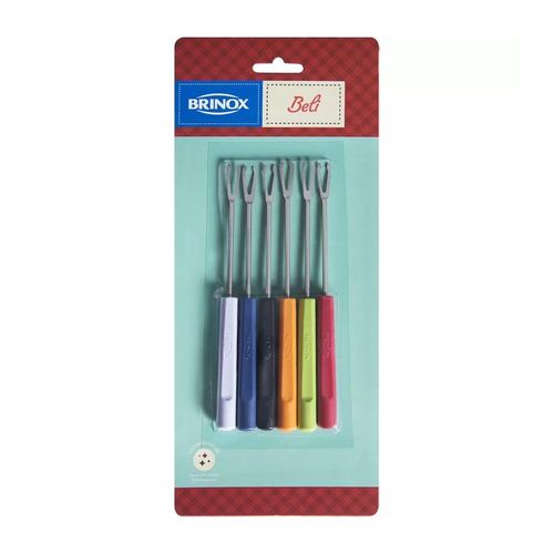 Conjunto Garfos 22 Cm Para Fondue E Petisco 6 Peças Brinox