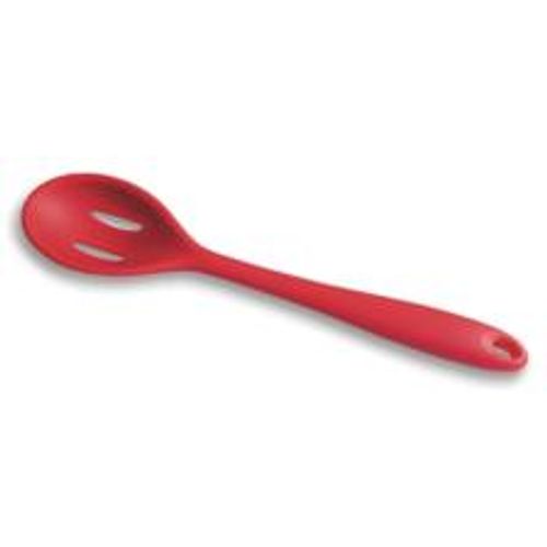 Colher De Silicone C Furo Vermelha