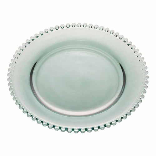 Prato Cristal Pearl 28cm Verde Rojemac