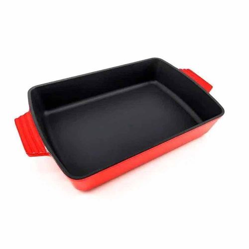 Assadeira Retangular  6,8l Saute Vermelho Brinox