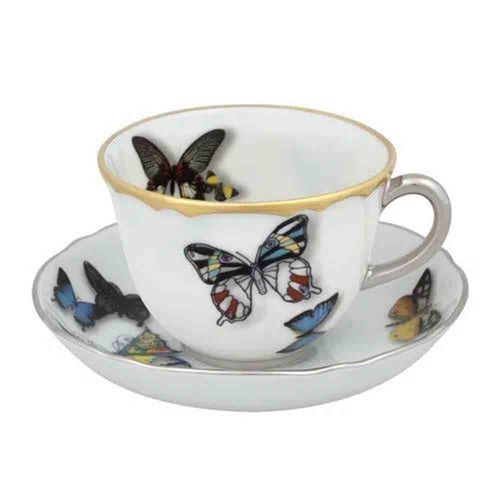 Xícara de Café com Pires Butterfly Parade Vista Alegre