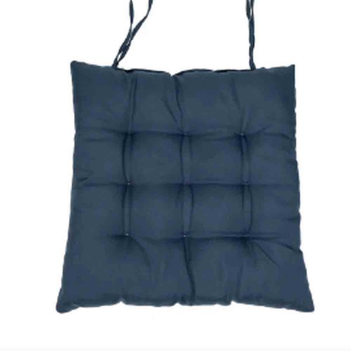 Assento Futton 60x60cm Oxford Jeans Artesanal Teares