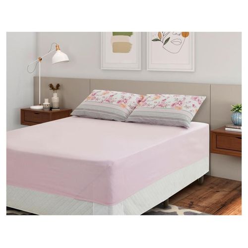 Jogo De Cama Royal Rosa Casal