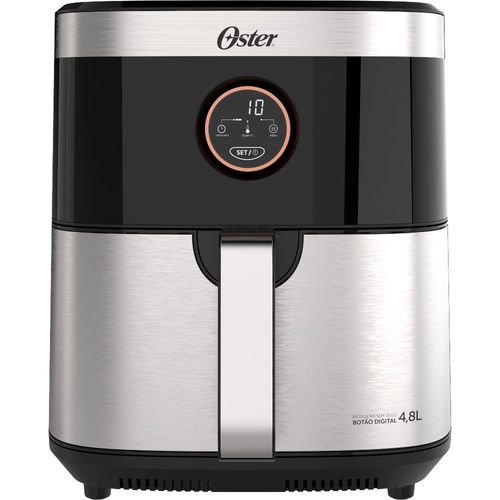 Fritadeira Sem óleo 2 em 1 Black Inox 4,8l Oster