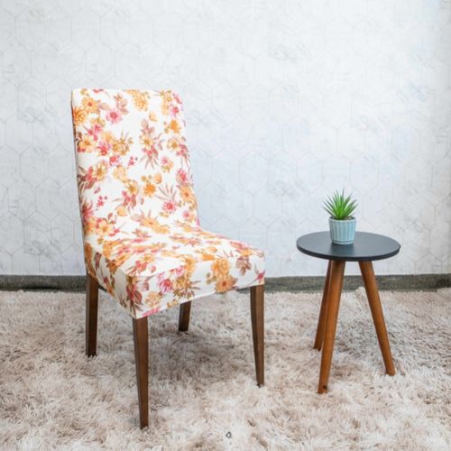 Capa De Cadeira 60x50 Floral - Vermelha