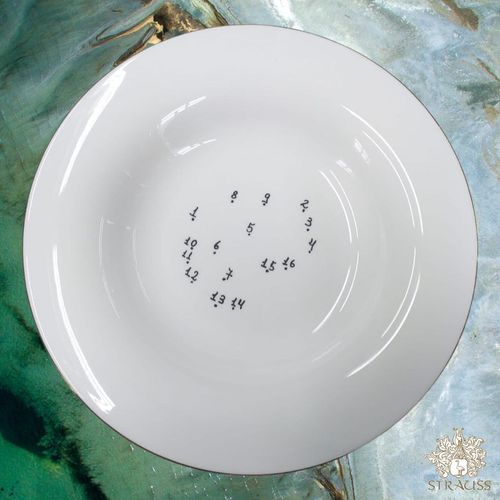 Prato Fundo 24,5Cm Numeros Estampado