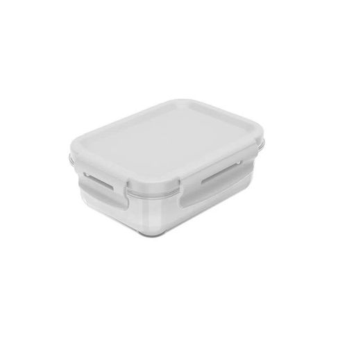 Pote Click Retangular 380Ml Branco Ou