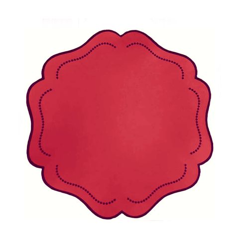Jogo Americano 40X40 Vermelho Decortextil