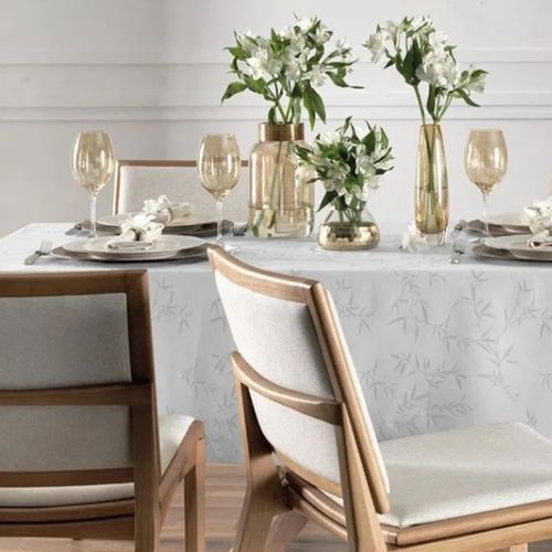 Toalha Mesa Celebra Verissimo 178x178  Branco