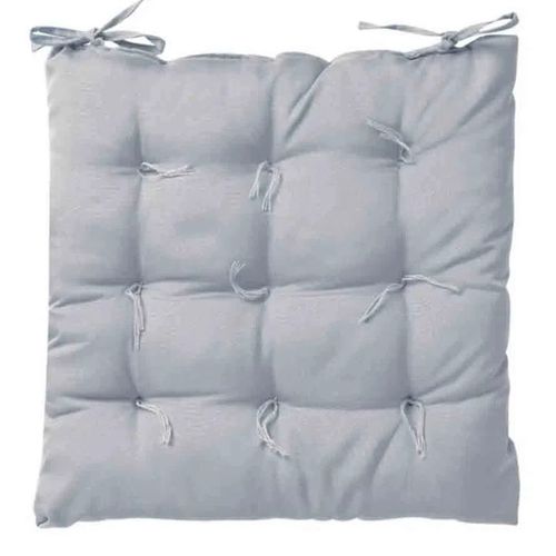 Assento Futton 60x60cm Oxford Cinza Artesanal Teares