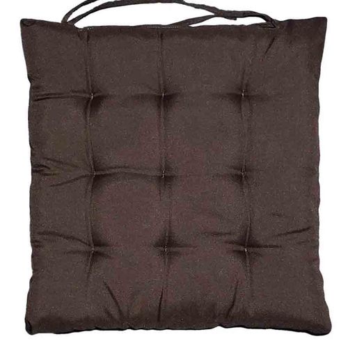 Assento Futton 60x60cm Oxford Marrom Artesanal Teares