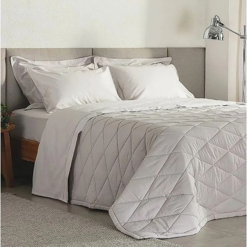 Jogo de Cama Super King Com 04 Peças Basic Percalle Bege - Buddemeyer