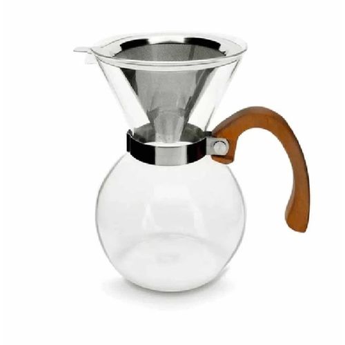 Passador de Café de Vidro Com Alça de Madeira - Mimo