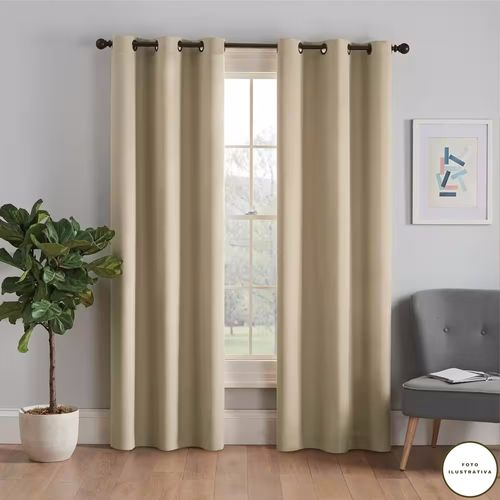 Cortina Dallas Blackout 3,00x2,60 Palha
