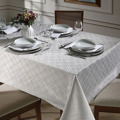 Toalha Mesa Nat Dohler 1,40x1,40 Branco
