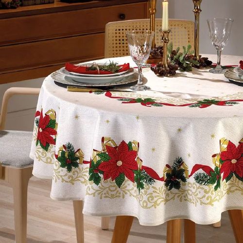Toalha de Mesa 1,60m Estampada Athenas