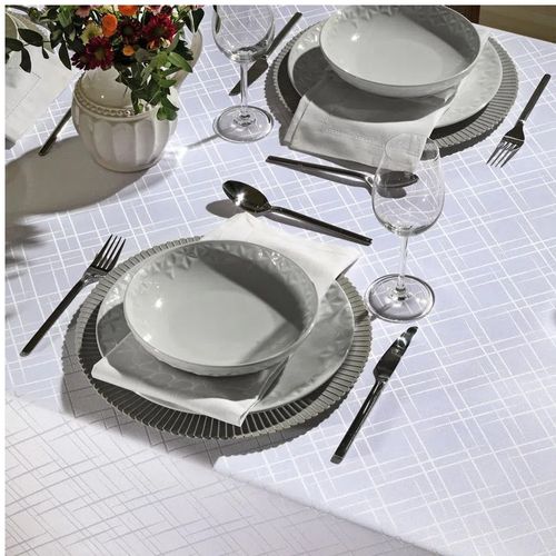 Toalha Mesa Nat 1,40x2,10 Requinte Branco
