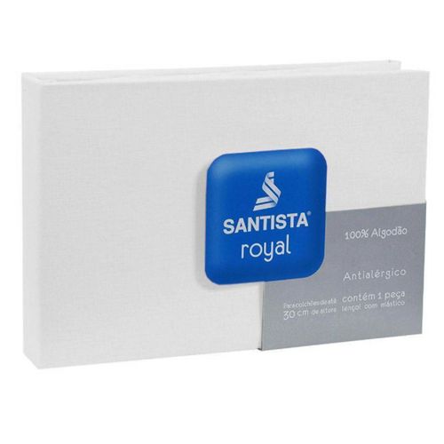 Lençol Royal Plus C Elastico Solteiro Branco