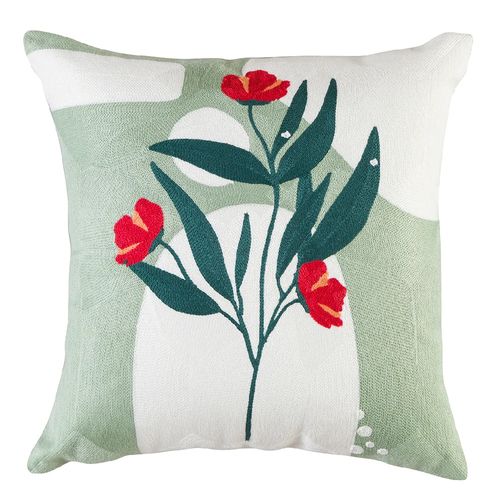 Capa de Almofada 45x45cm Rosales Estampado