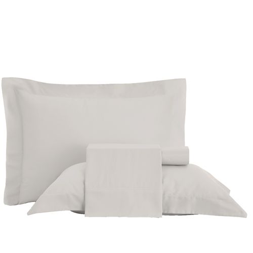Jogo de Cama Altenburg 4pcs Liso King Greige