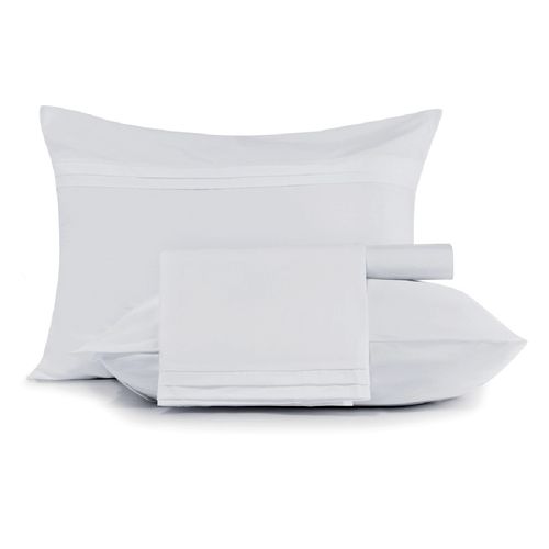 Jogo de Cama 4pcs Classico King Branco