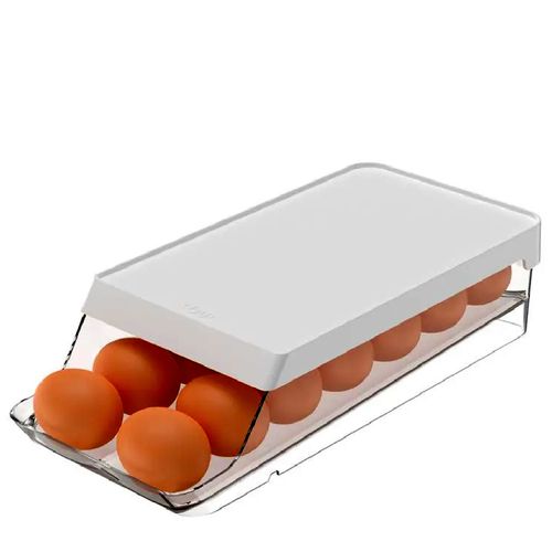 Organizador de Ovos Roll Clear Fresh 14un Branco