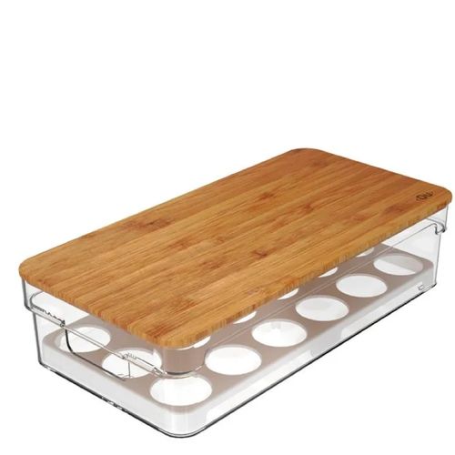 Organizador de Ovos Clear Fresh 18un Natural