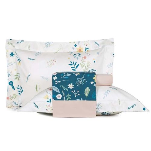 Jogo de Cama 4pcs Casal Festa das Flores