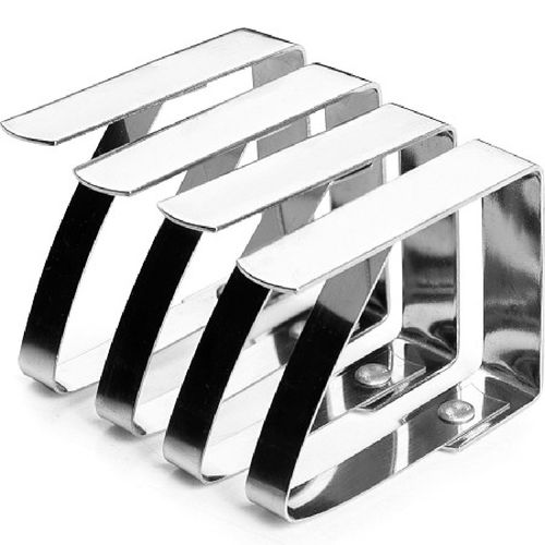 Prendedor Para Toalha de Mesa Ibili 4 Peças Inox
