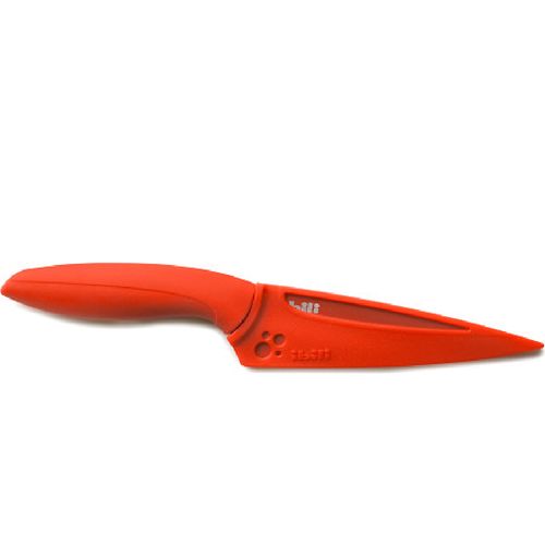 Faca de Tomate Ibili Inox 22cm Vermelho