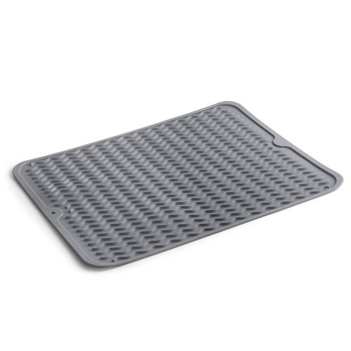 Tapete Escorredor de Prato Ibili 40x30cm Cinza