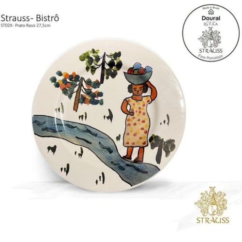 Prato Raso Rio 27,5cm Estampado