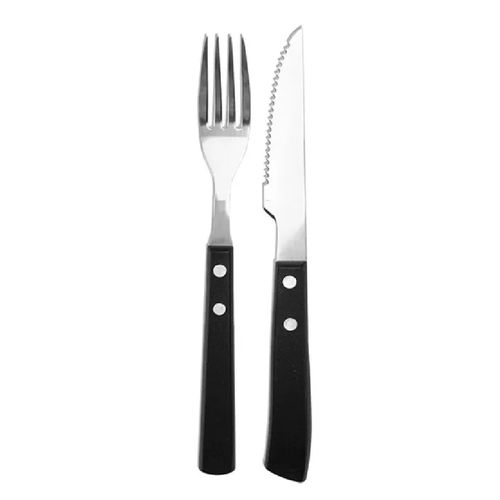 Conjunto De Talheres Para Churrasco 12 Peças Preto -  Brinox