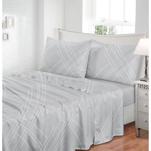 jg 3pcs Lencol Seda Estampado u