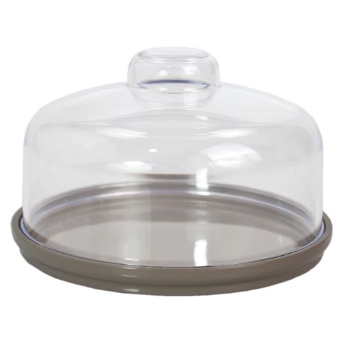 Porta Queijo Minas 14,5cm Warm Gray