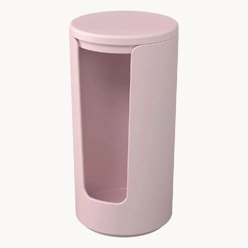 Porta-algodao Disco Serene Rosa Clay