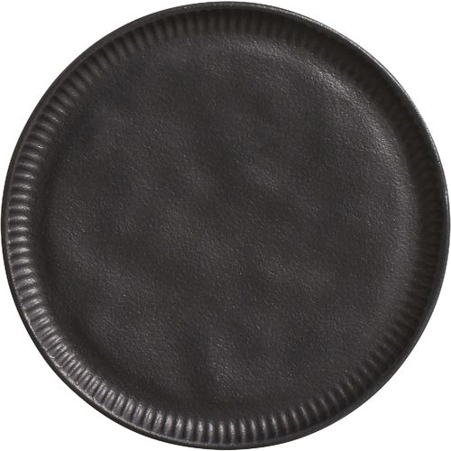 Prato Raso Linhas Matte 27cm Preto