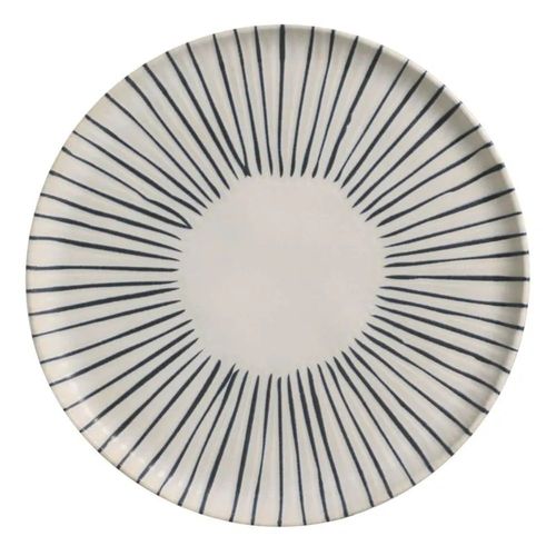 Prato Raso Bio Elemento Branco/azul Porto Brasil