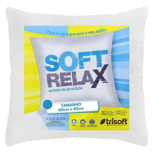 Refil Almofada Soft Relax Trisoft 60x60 Unica u