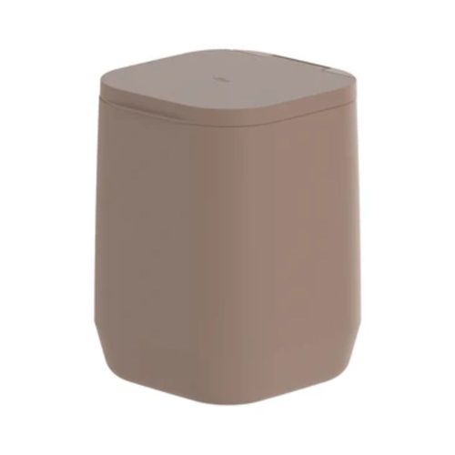 Lixeira de Piso/parede ou 6l Linha Aura - Marrom Amêndoa