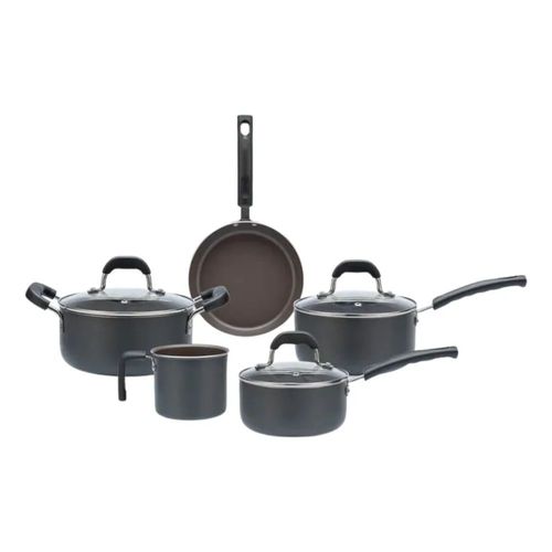 Jogo de Panelas Ceramic Life 5 Peças Fine Cinza Brinox